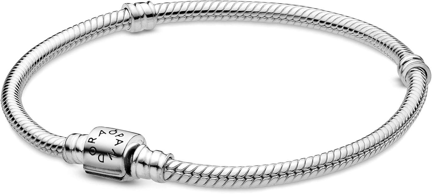 Pandora Pulsera de plata para mujer Moments Barrel Clasp 598816C00