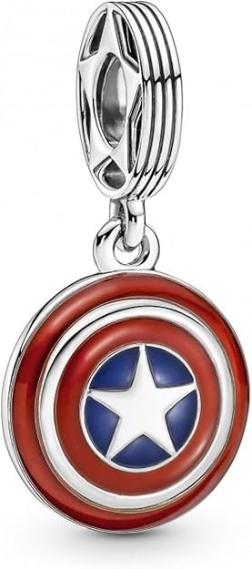 Charm Colgante Escudo Capitán América los Vengadores de Marvel