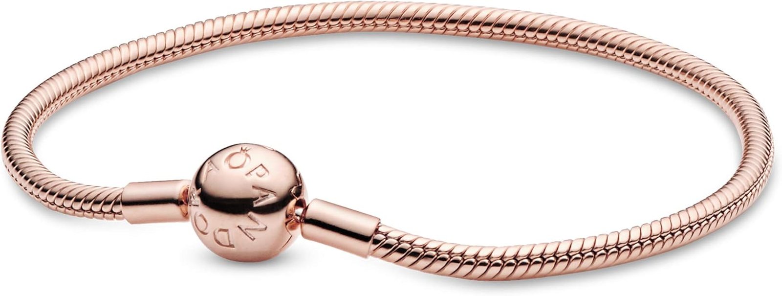 Pulsera Diseño Cadena de Serpiente de Pandora Moments en oro rosa 580728 PANDORA PLATA 21 MUJER